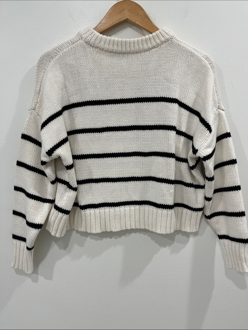 Jenni Kayne Chloe Cream Striped Sweater - Picture 6 of 7